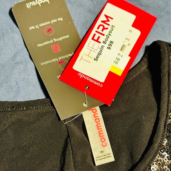 Commando Black Sequin Thong Bodysuit - Picture 5 of 6